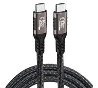 Cable Thunderbolt 4, USB C 240 W 40 Gpbs 8K pantalla, apto para Apple MacBook iPhone 15 iPad Pro, cable trenzado tipo C de 3 pies