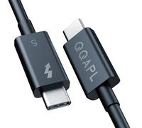 Cable Thunderbolt 5 certificado por Intel, ancho de banda de 3.3 pies/240 W/120 Gbps para 16K/Dual 8K, cable USB C de alta velocidad compatible con Thunderbolt 4, MacBook Pro/Air/Mini, Samsumg, Dell