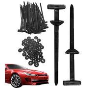 Cable Tie Buckle - Nylon, 100X Zip Tie Holders | 3.54x0.79x0.2 Inches, UV-Resistant Nylon Buckle, Multipurpose Fastener For Car Daily Repair Home Machine