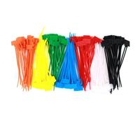 Cable Ties 250 Pieces, 7 Colors Nylon Heavy Duty Cable Management Cord Organizer for Home, Apartment, School, Hotel, Desk, Car, Computer, Data Center, Industrial Use