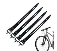 Cable Ties - 4 Pieces Adjustable Securing Straps with Buckle, Cable Straps for Camping, Hiking, Travel, Outdoor, Skiing, Cargo, Marine, Luggage, Sports Equipment