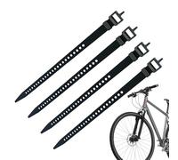 Cable Ties - 4 Pieces Adjustable Securing Straps with Buckle, Cable Straps for Camping, Hiking, Travel, Outdoor, Skiing, Cargo, Marine, Luggage, Sports Equipment