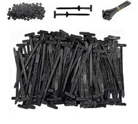 Cable Ties, Nylon Universal Cable Tie Buckle - Heavy Duty Self-Locking Zip Ties, Multipurpose Ties, for Car, Home, Office & Outdoor Use, with Pin & Button Design (200Pcs)
