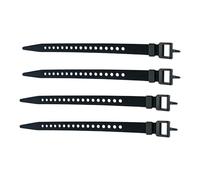 Cable Ties - Silicone, 30cm Adjustable Straps With Buckle | Cord Wraps, Outdoor Gear Organizer, Secure Fastening For Camping, Hiking, Travel, Skiing, Cargo, Marine, Luggage, Sports Equipment