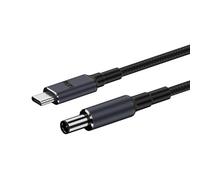 Cable Tipo C a CC,Cable convertidor rápido de Carga rápida PD 140W - Adaptador de Larga duración para la Vida Diaria, Cable de Carga de 180 cm para el hogar