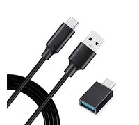 Cable tipo C a USB compatible con Elgato Stream Deck XL (32 teclas) controlador de creación de contenido en vivo con USB C macho a USB hembra adaptador, 7.6 pies