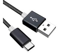 Cable tipo C USB C cargador rápido cable de nailon compatible con LG G Pad 5 10.1 FHD