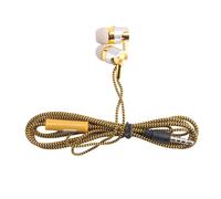 Cable trenzado H-169 de 3,5 mm para subwoofer MP3/MP4, universal (dorado)