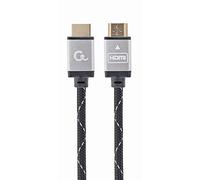 CABLE TRENZADO HDMI 2.0 4K 60HZ GEMBIRD SELECT PLUS CON ETHERNET 7.5M NEGRO