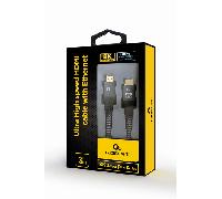 CABLE TRENZADO HDMI 2.1 8K 60HZ GEMBIRD SELECT PLUS SERIES CON ETHERNET 3M NEGRO CCB-HDMI8K-3M