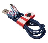 Cable TRIBE Cap AmÃ©rica (USB - Micro-USB - 1.2m - Azul)