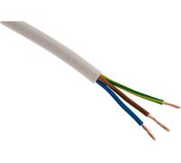 Electraline 11758, Cable para Extensiones Eléctricas H05VV-F, Sección 3G1.5 mm, 20 m, Blanco
