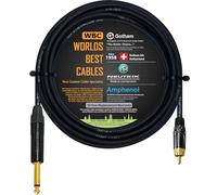 Cable TS a RCA Gotham GAC-4/1 (negro) Star-Quad Audio Interconnect Cable & Neutrik NP2X-B & Amphenol ACPL-CBK Gold Plugs - Hecho a medida por WORLDS BEST CABLES