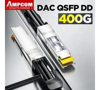 Cable Twinax de Cobre de Conexión Directa QSFP-DD de 400G Genérico Compatible con AMPCOM para Cisco, Mikrotik, Ubiquiti, Meraki 1 meter 30AWG