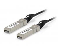 Level One - Cable de fibra óptica DAC-0101 SFP+ 1 m macho a macho negro acero inoxidable