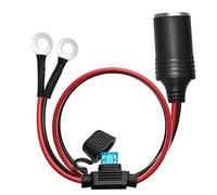 [Cable UL]Chanzon hembra toma de encendedor de cigarrillos 3 Ft + enchufe de terminal de ojal cable de alimentación 12 V 16 AWG accesorio de cable resistente 15 A alimentación DC fusionada 12 24 V