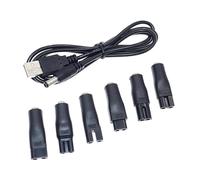 Cable universal para cortadora de pelo, conector CC, adaptador USB, cabezales de carga, cable de alimentación, cargador de maquinilla de afeitar, condensador para afeitadoras, purificadores, lámparas