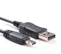 Cable USB 12 Pines 100cm Cargador de Datos compatible con Casio Exilim EMC6, EX-F1, EX-ZR100, ZR1000, ZR200, ZR300, EX-Z75, EX-H15, H10, EX-FH20, FH100, EX-S10, EX-G1, EX-Z90, Z300, EX-FC100