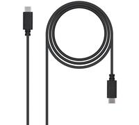 Cable USB 2.0 3A Nanocable USB-C M/M 0.5 M Negro
