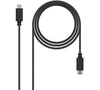 Cable USB 2.0 3A Nanocable USB-C M/M 1 M Negro