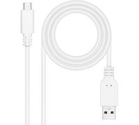 Cable USB 2.0 3A Nanocable USB-C/M para USB-A/M 1.5 M Blanco