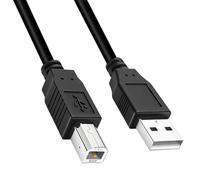 Cable USB 2.0 3m A a B Compatible con impresoras escáneres HP Canon y Epson Diseño robusto con funda trenzada de nailon