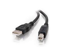 Cable USB 2.0 A-B - C2G - 3m - Negro - 480 Mbit/s - Conectores USB A y B