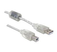 Cable USB 2.0 A-B DeLOCK 0,5 m Gris