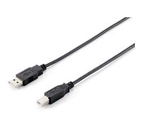 Cable USB 2.0 A-B Macho-Macho 1,8m Negro 480Mbps para Ordenador