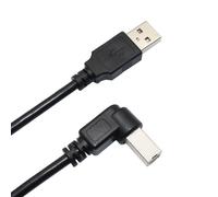 Cable USB 2.0 angular de 1,8 m (6 pies) para impresora multifunción de inyección de tinta Canon PIXMA MG2520, color negro.