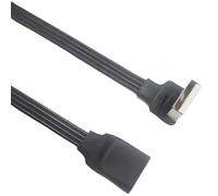Cable USB 2.0 con ángulo de 90° macho a hembra para carga y transferencia de datos sin problemas en varios dispositivos