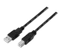 AISENS A101-0005 - Cable USB 2.0 Impresora de 1 m, Color Negro
