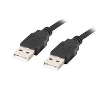 Lanberg - CA-USBA-20CU-0010-BK cable USB USB 2.0 1 m Negro