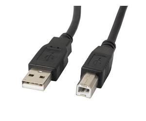 Cable USB 2.0 Lanberg A-B Macho Negro 5m - Alta Velocidad y Compatibilidad