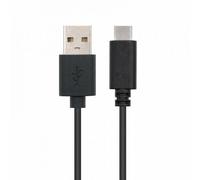 Cable USB 2.0 Nanocable 10.01.2102/ USB Tipo-C Macho - USB Macho/ 480Mbps/ 2m/ Negro