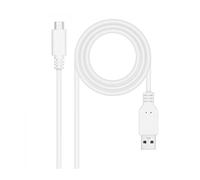 Nanocable Cable USB 2.0 3A USB-C-M/M 2M Blanco