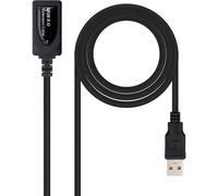 Cable Alargador Amplificado USB A Macho - USB A Hembra (5 mts) - Nanocable