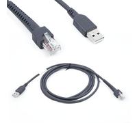 Cable USB 2.0 para escáneres Zebra Symbol LS1203 L208 DS9208 - Cable de alta transferencia de datos para escáner omnidireccional - 2 m de longitud
