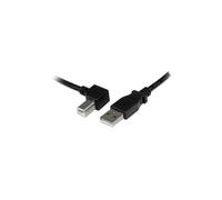 Cable USB 2.0 Tipo A a USB Tipo B Doblado a la Izquierda M/M - 3m - Negro - STARTECH