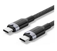 Cable USB 2.0 Tipo-C 5A Vention TRIBF/ USB Tipo-C Macho - USB Tipo-C Macho/ Hasta 240W/ 480Mbps/ 1m/