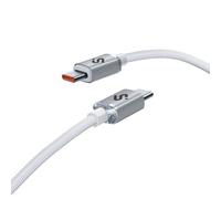 Cable usb 2.0 tipo-c subblim optimus/ usb tipo-c macho - usb tipo-c macho/ hasta 60w/ 480mbps/ 1m/ blanco
