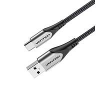 Cable USB 2.0 Tipo-C Vention CODHC/ USB Macho - USB Tipo-C Macho/ 480Mbps/ 25cm/ Gris