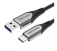 Cable USB Vention COFHG 1.5m Tipo-C 100W 5A 480Mbps Gris