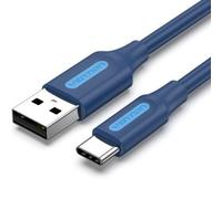 Cable USB 2.0 Tipo-C Vention COKLF/ USB Tipo-C Macho - USB Macho/ 480Mbps/ 1m/ Azul