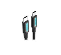 Cable usb 2.0 tipo-c vention cosbh/ usb tipo-c macho - usb tipo-c macho/ 2m/ negro