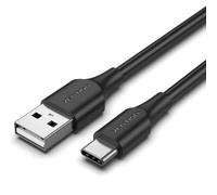 Cable USB 2.0 Tipo-C Vention CTHBD/ USB Tipo-C Macho - USB Macho/ 480Mbps/ 50cm/ Negro