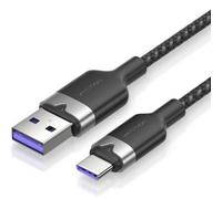 Cable USB 2.0 Tipo-C Vention CTOBF/ USB Tipo-C Macho - USB Macho/ Hasta 100W/ 480Mbps/ 1m/ Negro