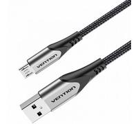 Cable USB 2.0 Vention COAHH/ microUSB Macho - USB Macho/ 480Mbps/ 2m/ Gris