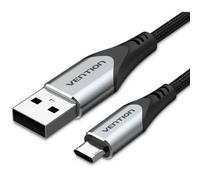 Cable USB 2.0 Vention COCHD/ USB Macho - MicroUSB Macho/ 480Mbps/ 50cm/ Negro