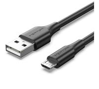 Cable USB 2.0 Vention CTIBG/ USB Macho - MicroUSB Macho/ Hasta 60W/ 480Mbps/ 1.5m/ Negro